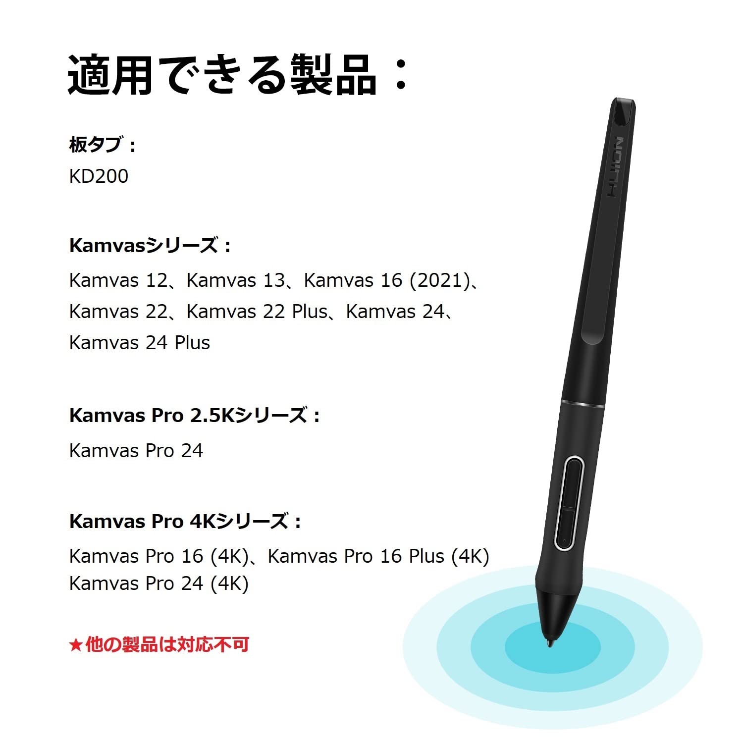 Amazon.co.jp: HUION 替え芯 ペンPW517専用標準ペン先 KD200